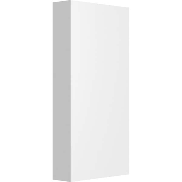 Ekena Millwork Standard Foster Plinth Block with Square Edge, 3 1/2"W x 7"H x 1"P PBP035X070X100FOS00 - main
